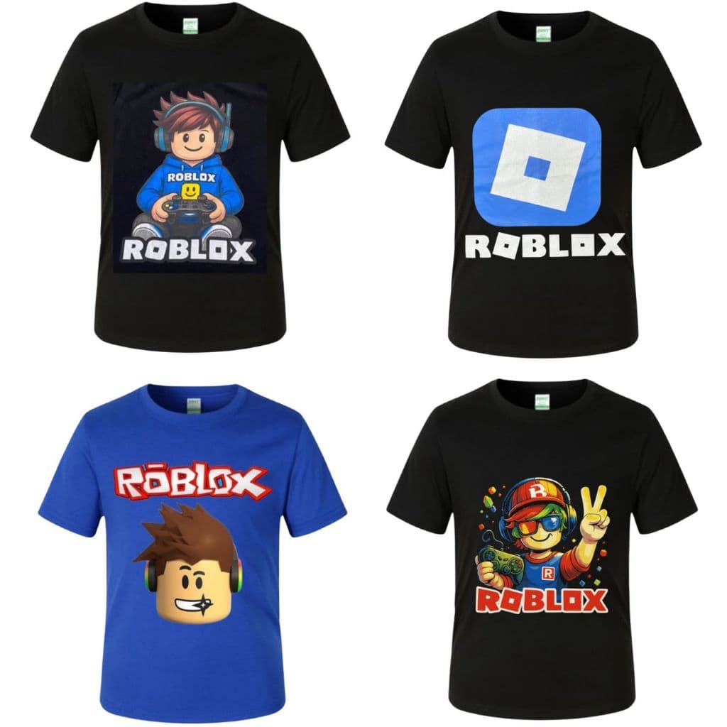 Roblox - CAMISETA Fantasia Infantil Personagens Meninos Naruto Homem Aranha Bolofofos Marwel Thor