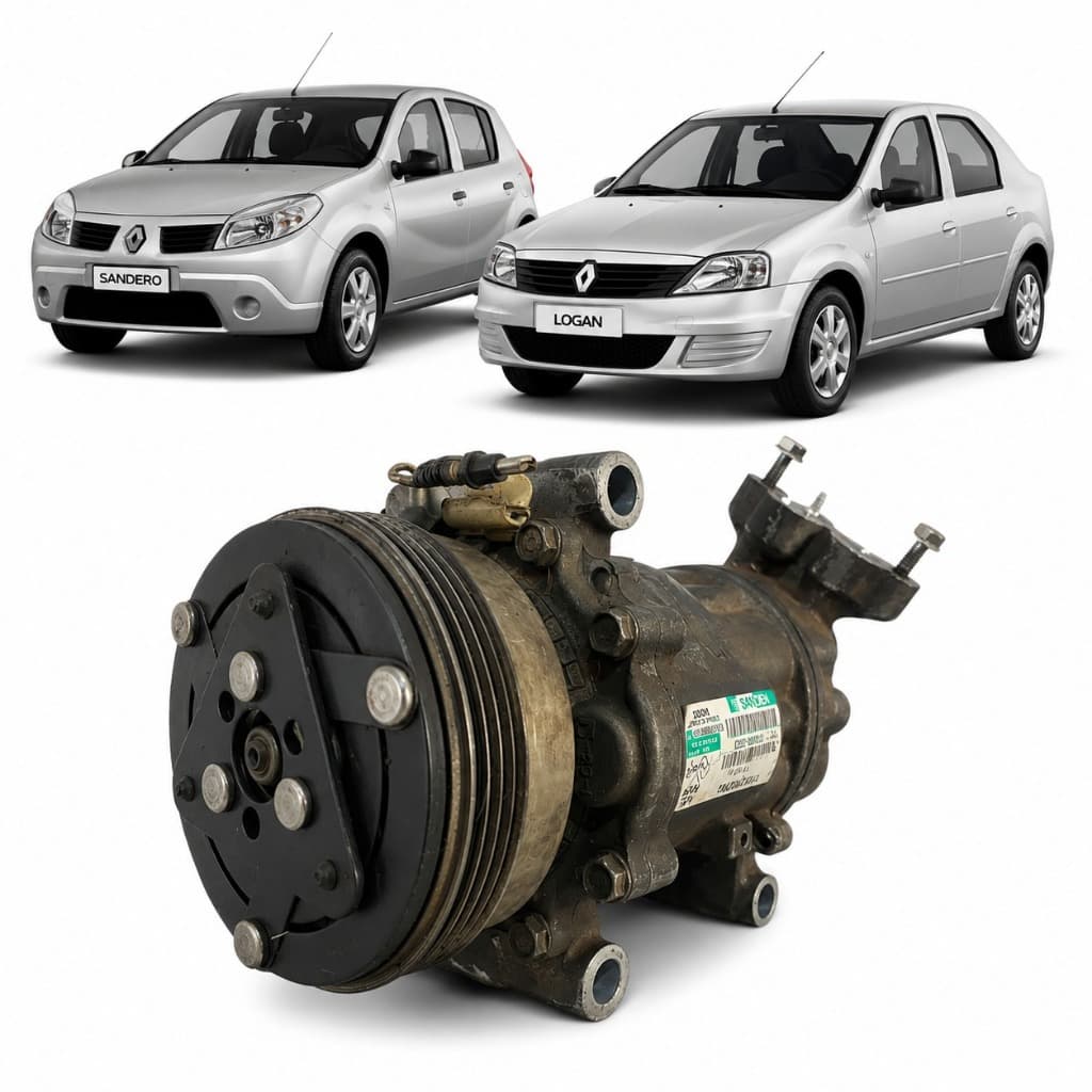 Compressor Ar Condicionado Renault Sandero Logan 2008/2013