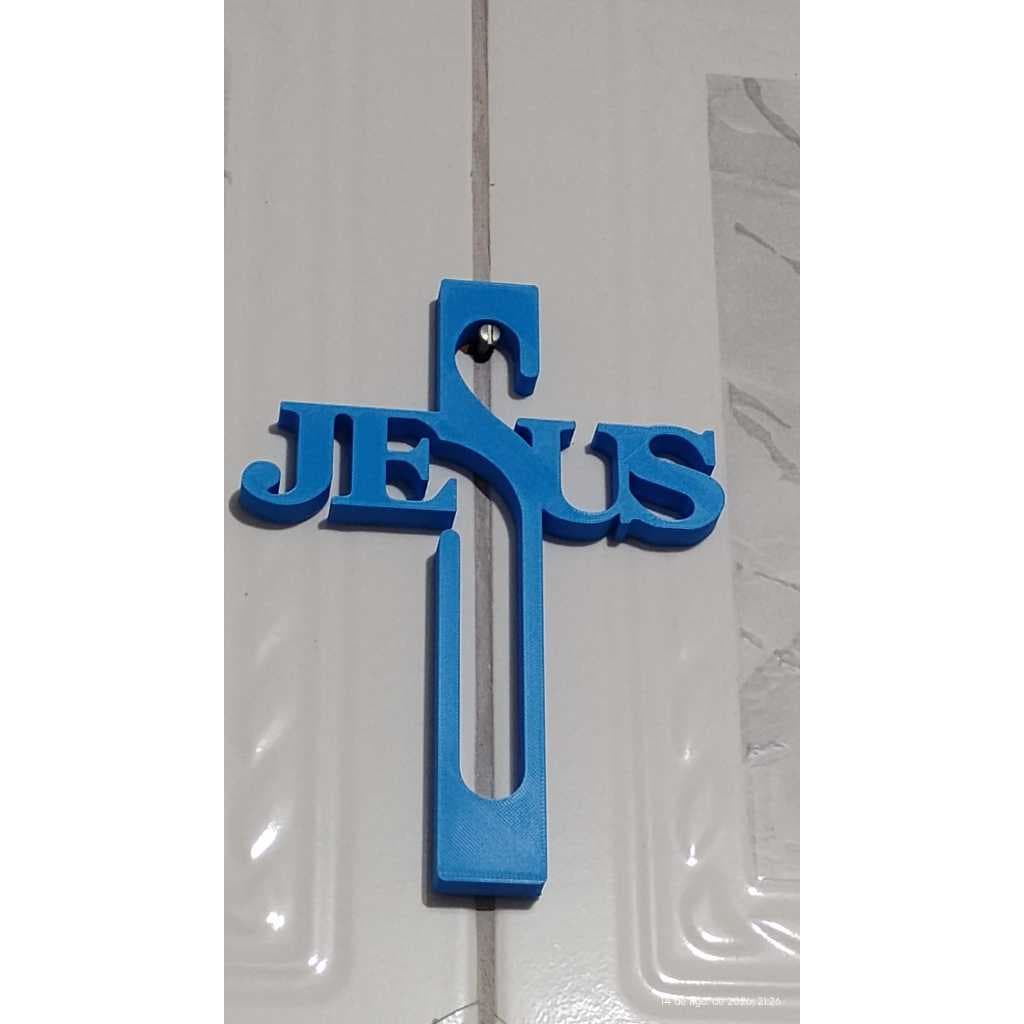 Enfeite Crucifixo de Parede Jesus Cruz De Parede 18cm Plástico