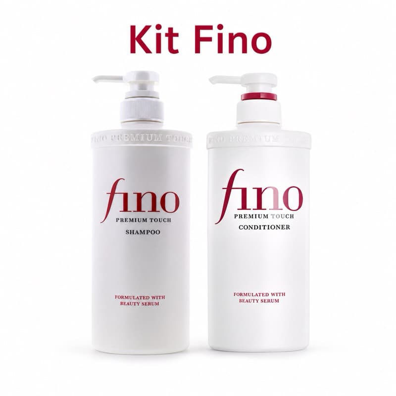 Kit Fino Premium Touch Shiseido Shampoo 550ml + Condicionador 550ml