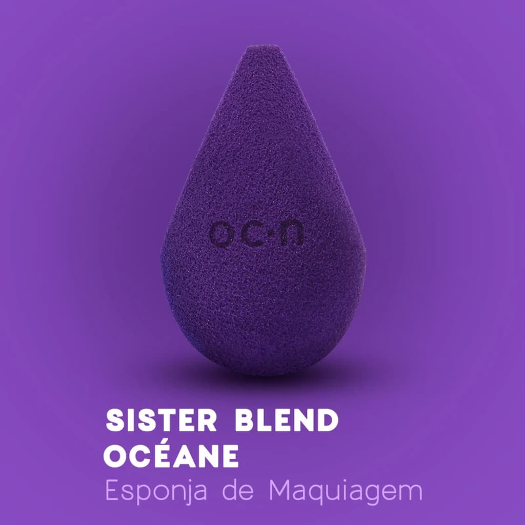 Esponja de Maquiagem Flat Blend Roxa - Océane