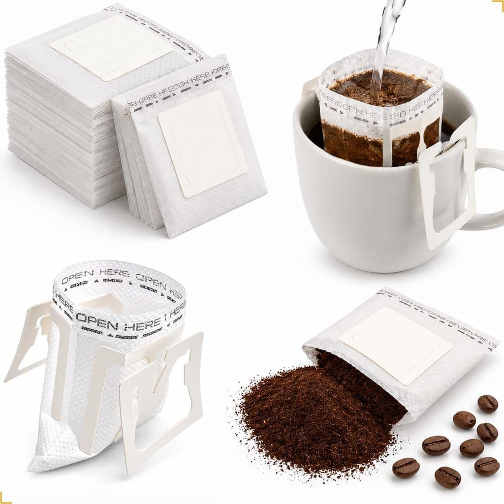 Filtro de Café Descartável Kit 50un para Canecas e Xícaras Coador Pequeno