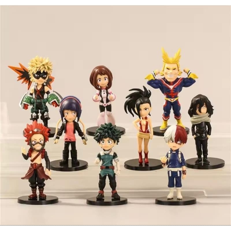 Mini Figure My Hero Academia 8cm Boku no Hero Colecionável PVC