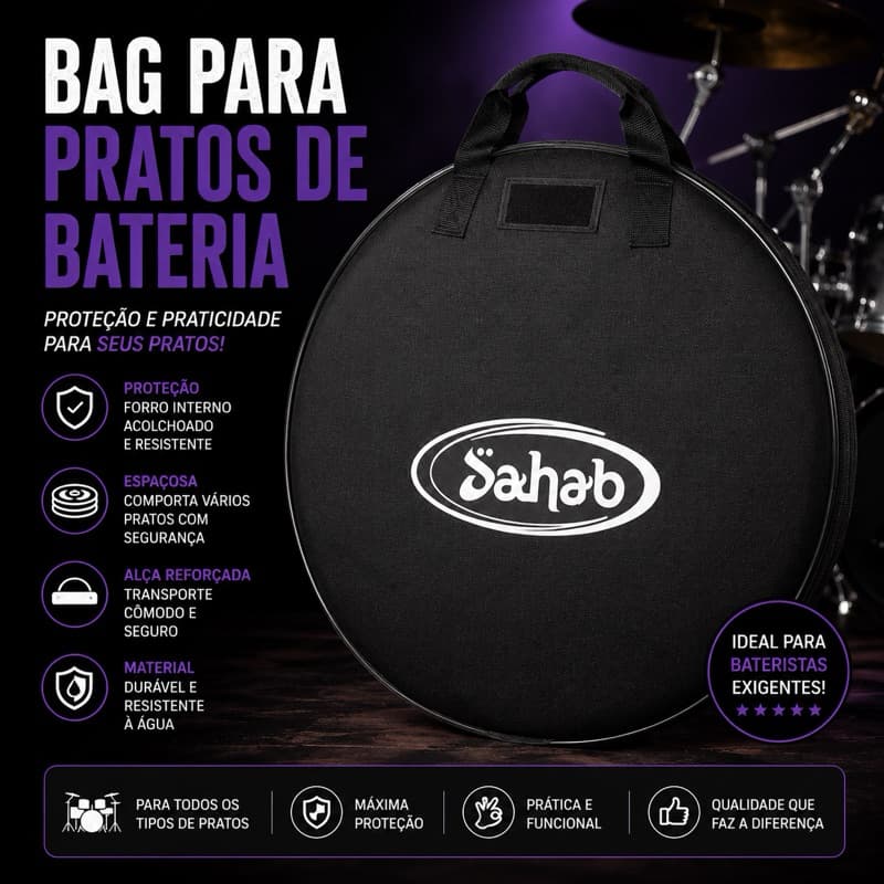 Bag Para Pratos de Bateria