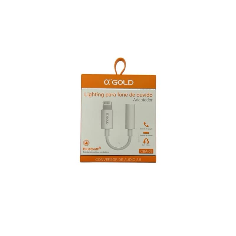 Adaptador de Áudio Lightning Q-GOLD CBA-08