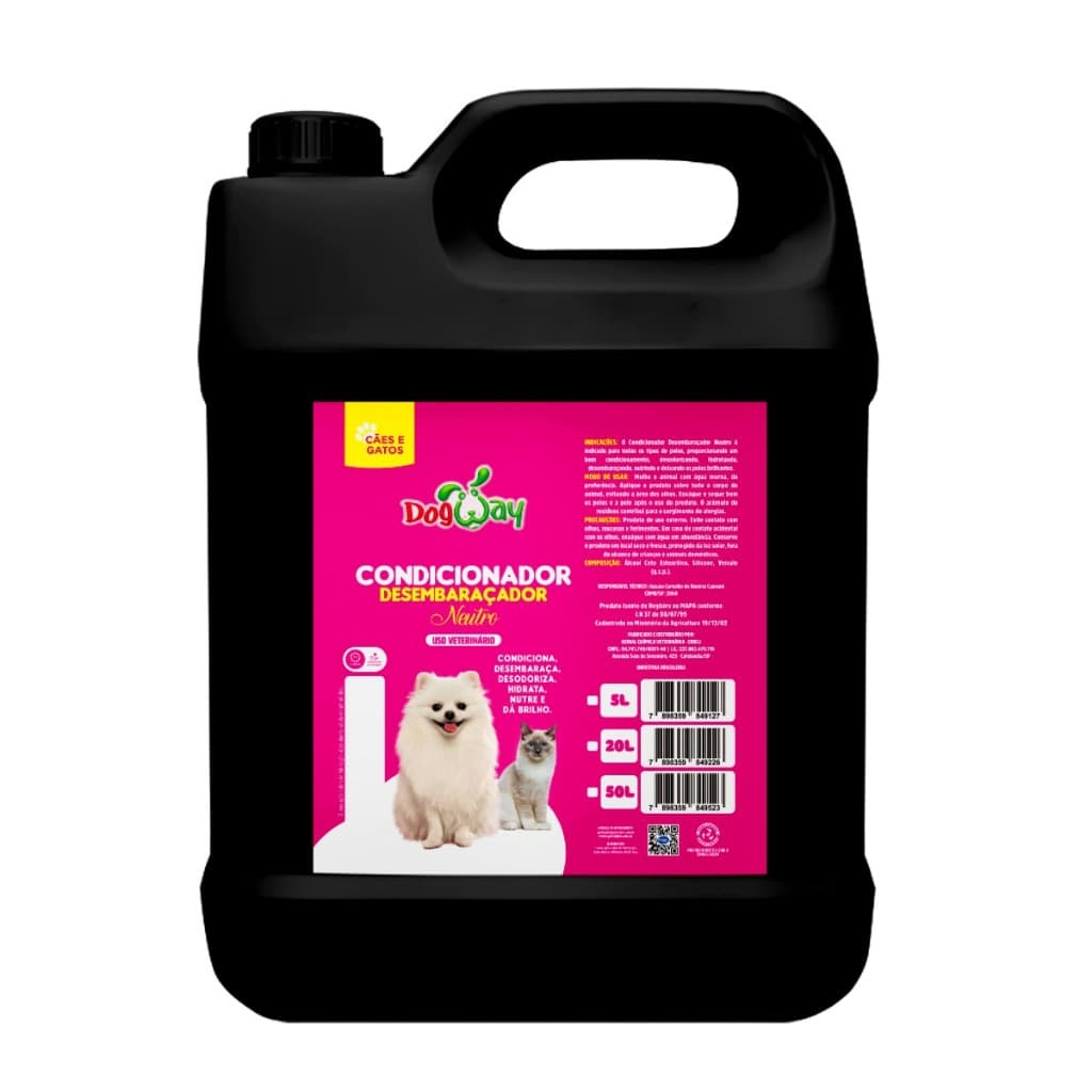 Creme Condicionador Pet Genial 5L Profissional Para Cachorro e Gato
