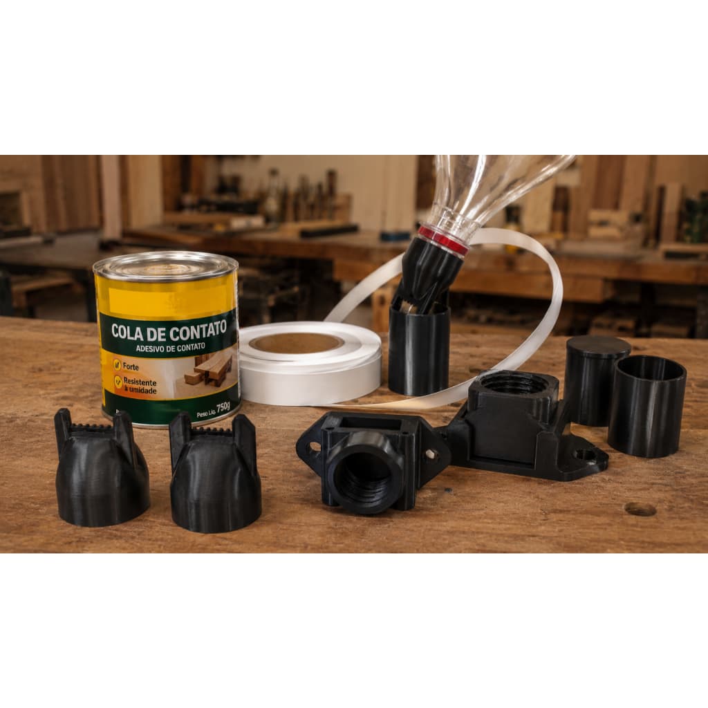 Kit 2 Bicos Aplicador de Cola Contato MDF Madeira Topo + 1 Bico Aplicador Fita de Borda  Marcenaria Marceneiro Móveis