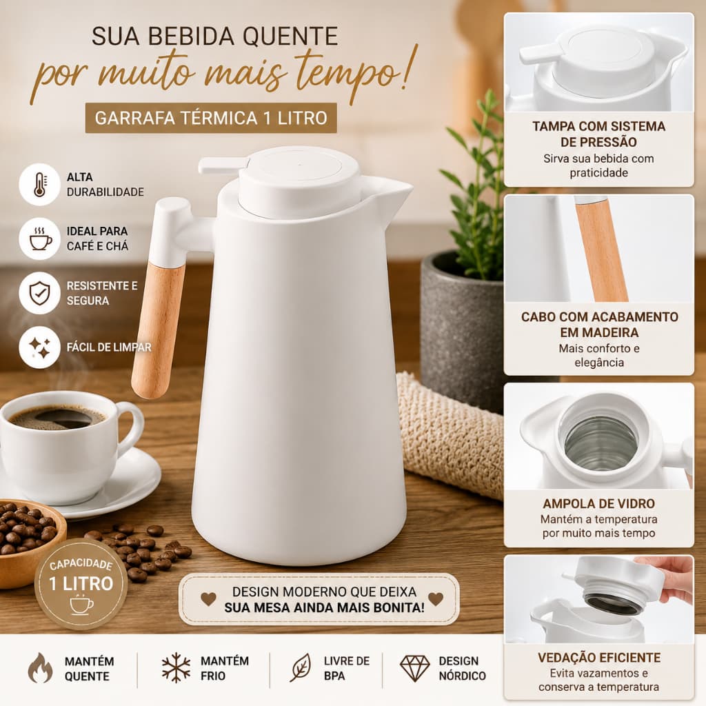 Garrafa Térmica para Café