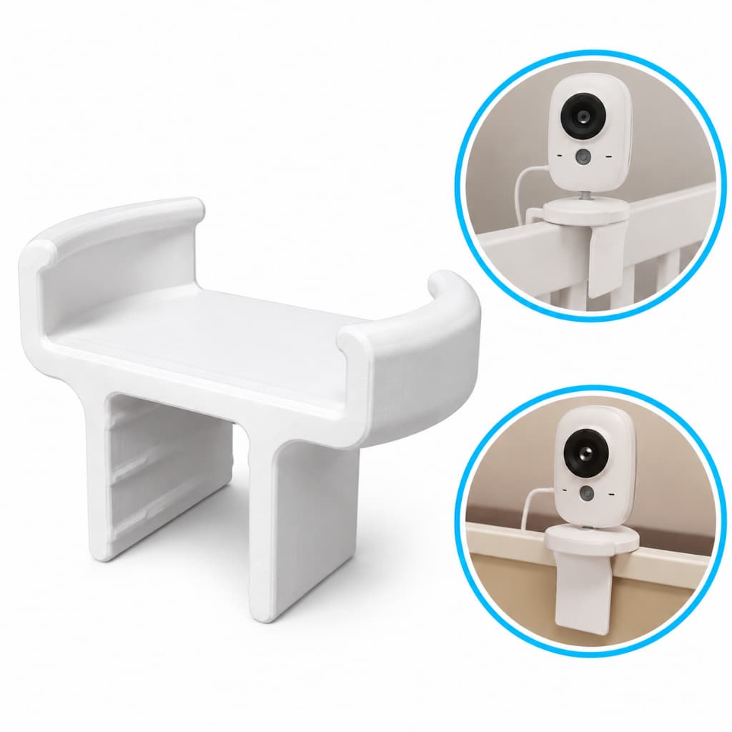 Suporte para Babá Eletrônica de Berço Universal | Base para Câmera Monitor de Bebê Resistente e Segura