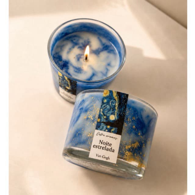 Vela Aromática Artesanal Perfumada - NOITE ESTRELADA - Decorativa