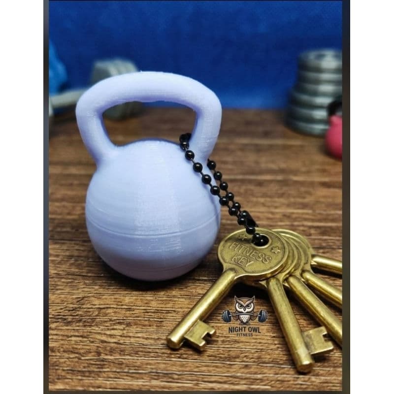 Porta Jóias Kettlebell Miniatura Chaveiro Guardar Aliança Anel Academia Fitness