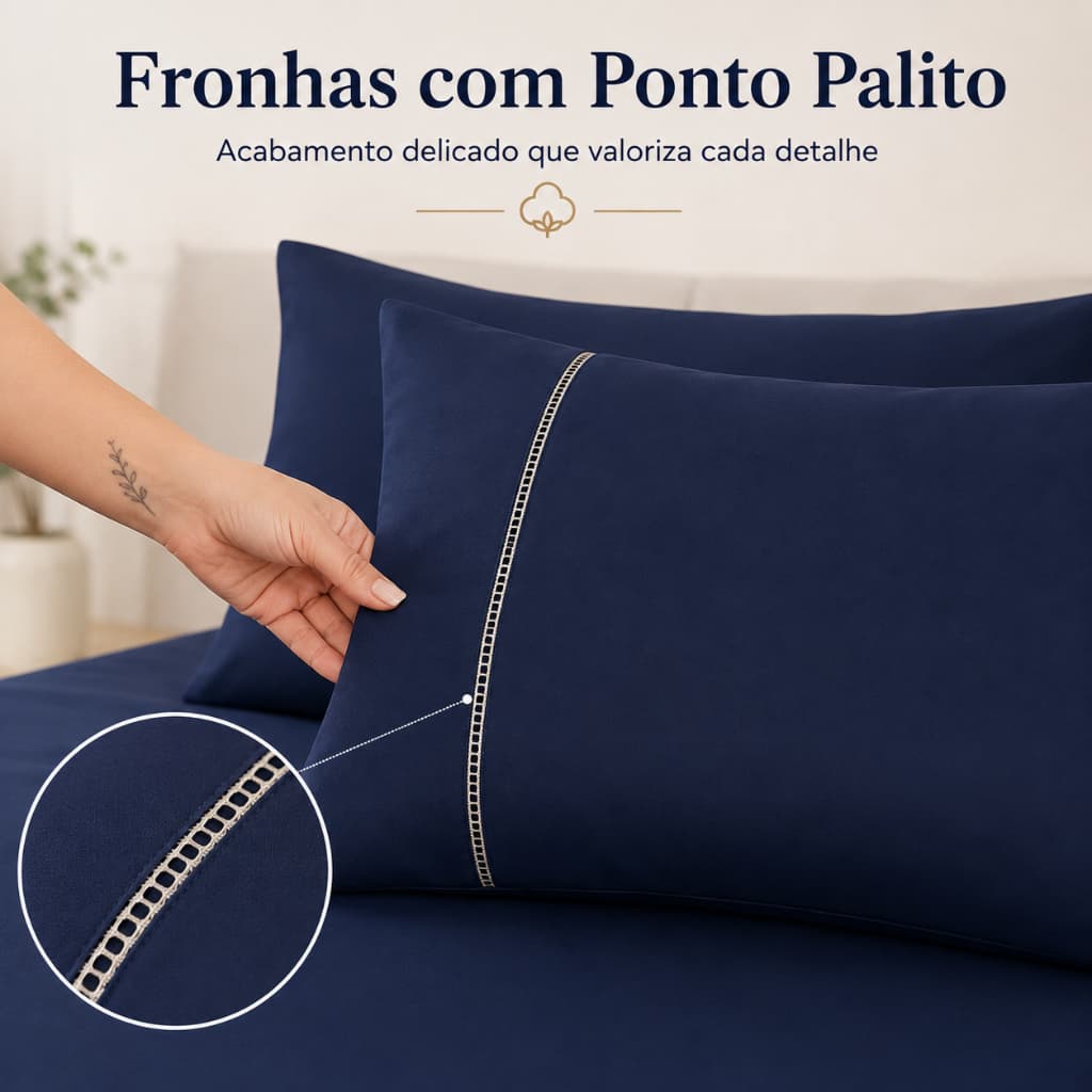Jogo De Lençol Casal Queen King Algodão 3 Peças Percal 180 Fios