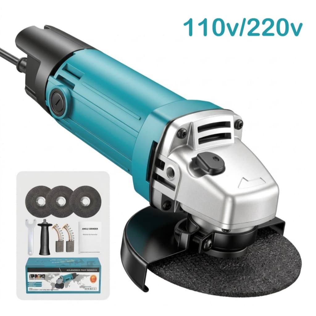 Esmerilhadeira Lixadeira Angular 1100w 115mm 4.1/2 11500rpm Com mala