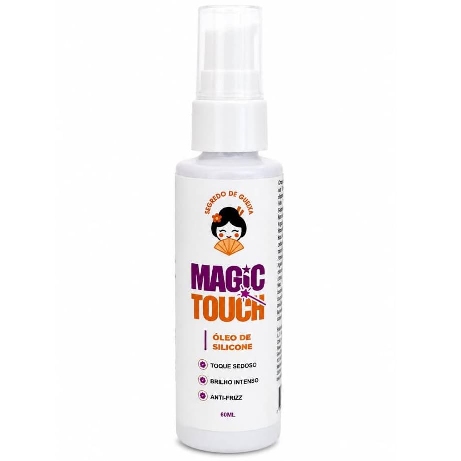 Magic Touch Segredo de Gueixa Produto Único Cabelos Cacheados Segredo para Cachos Definidos, Macios e com Muito Brilho