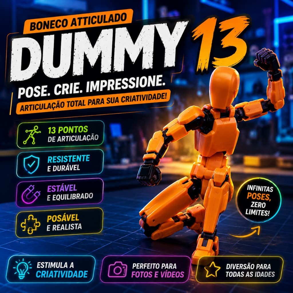 Boneco Dummy 13 Articulado Flexível  Action Figure Colecionável