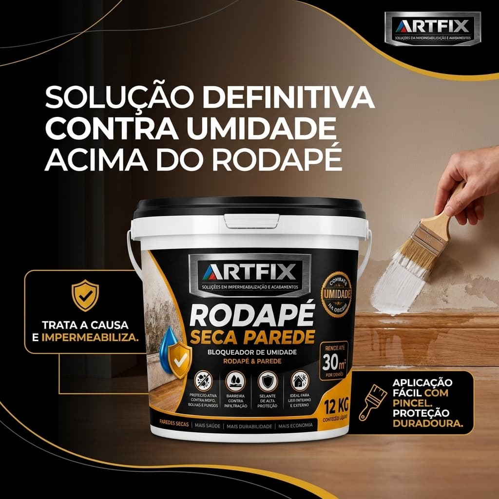 QUEIMA DE ESTOQUE - Rodapé Revestimento 4KG e 12KG - Impermeabilizante para Combater a Umidade