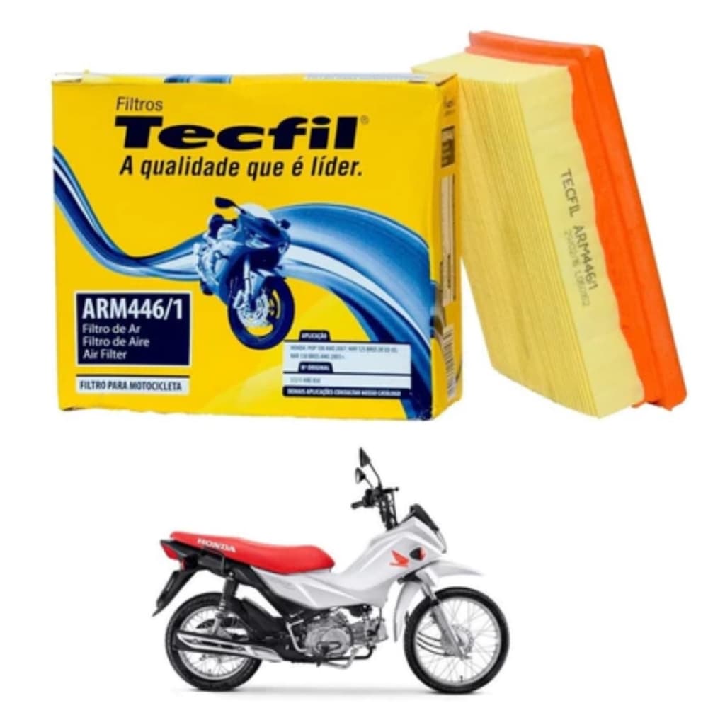 FILTRO DE AR MOTOR HONDA POP 100 / POP 110I TECFIL ARM446/1