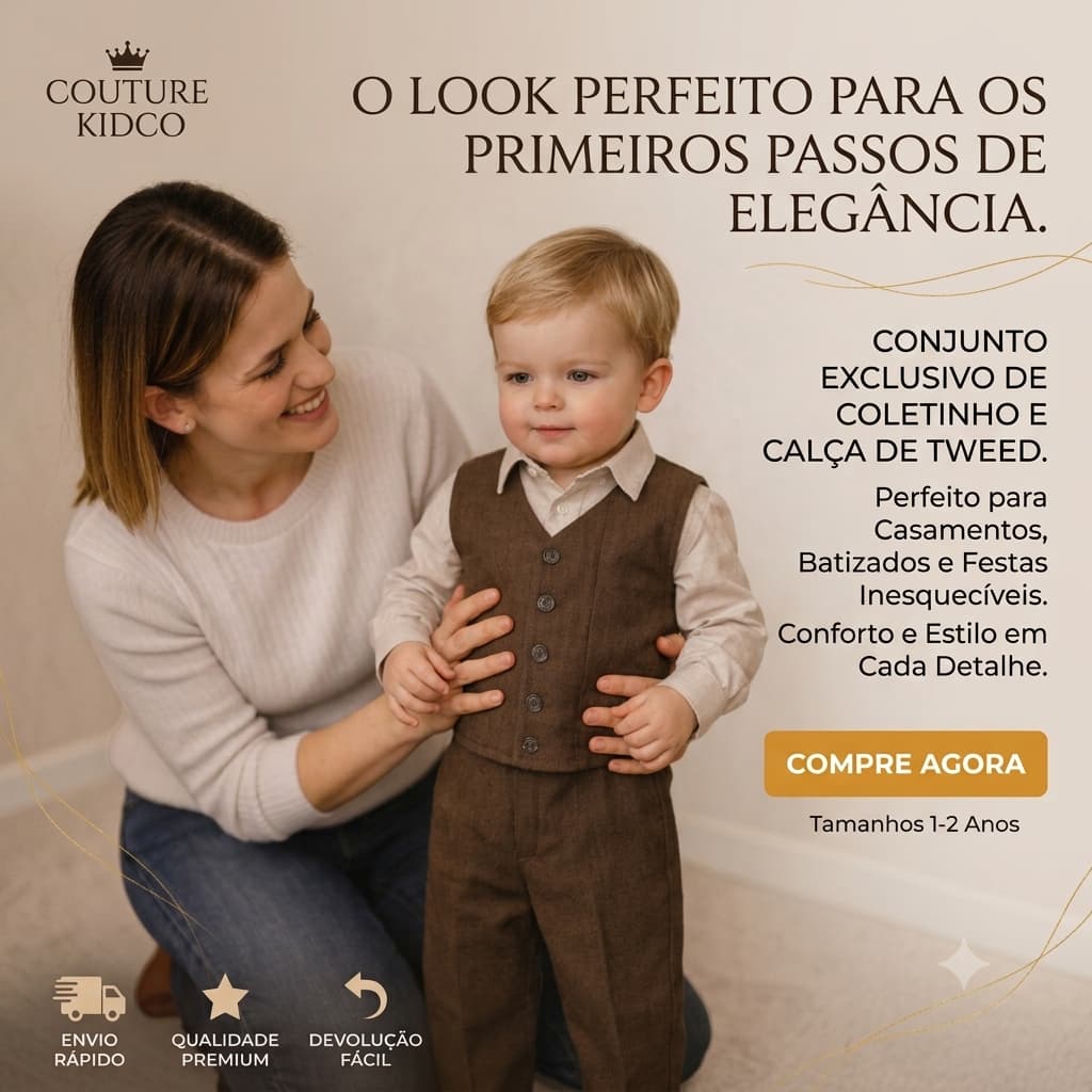 Conjunto Masculino Infantil Social, Roupa de frio Infantil de 1 a 2 anos, Roupa de outono para criança, Inverno, colete,