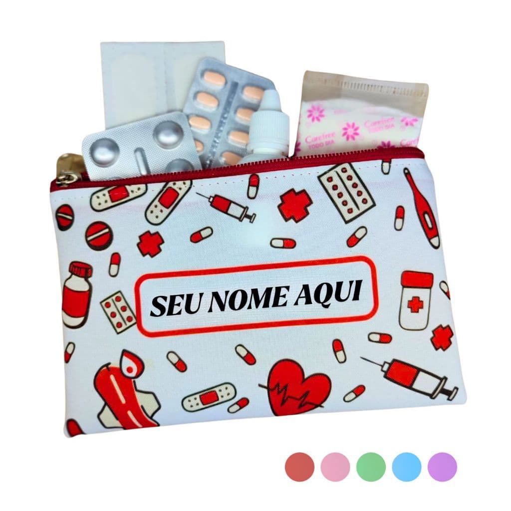 Nécessaire farmacinha com nome - Nécessaire orgazinadora personalizada.