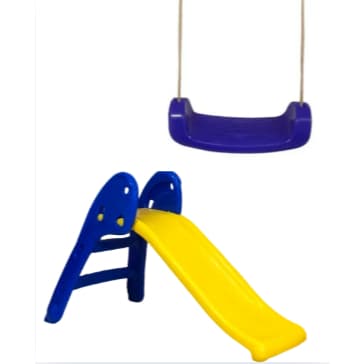 Kit Infantil Radical Baby – Escorregador Baby + Balanço Radical para Muita Diversão