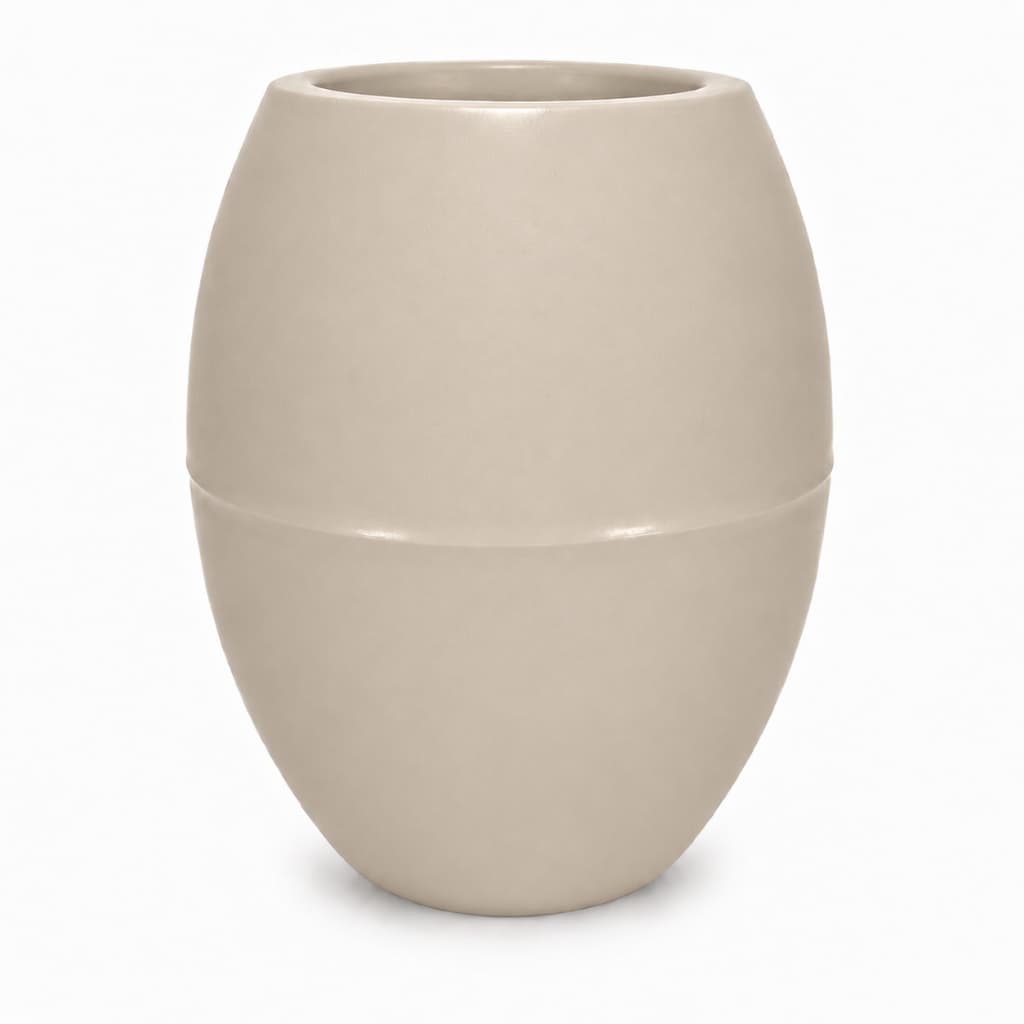 Vasos Para Plantas Oval Tamanho P com Prato Coletor - Vaso Decorativo em Polietileno