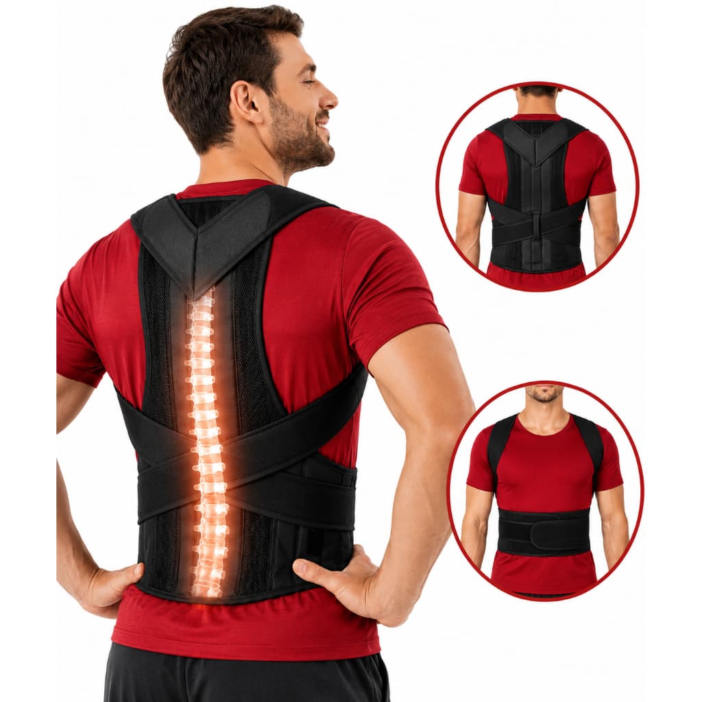 Corretor Postural Alinhador Coluna Cervical Unissex Colete