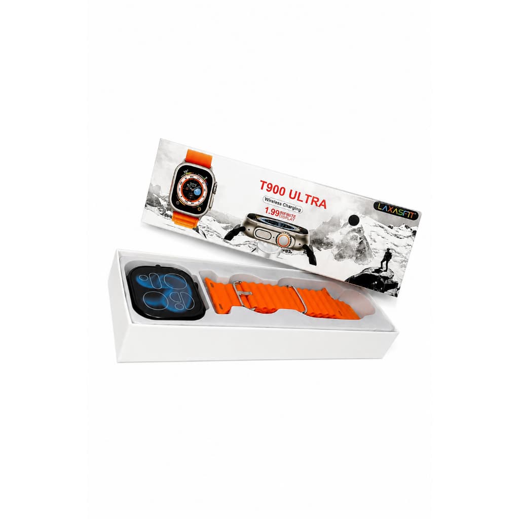 Smartwatch LAXASFIT T900 Ultra de 49 mm para Android e iOS Com 2 Pulseiras