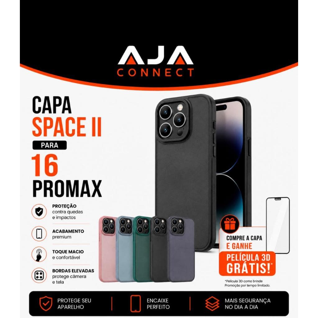 Capa Space II para iPhone 16 Pro Max + Película 3D Grátis