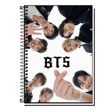 Caderno BTS K-Pop | Caderno Escolar | 1 a 20 Matérias | Caderno Universitário | Divisórias | Material Escolar | ARMY