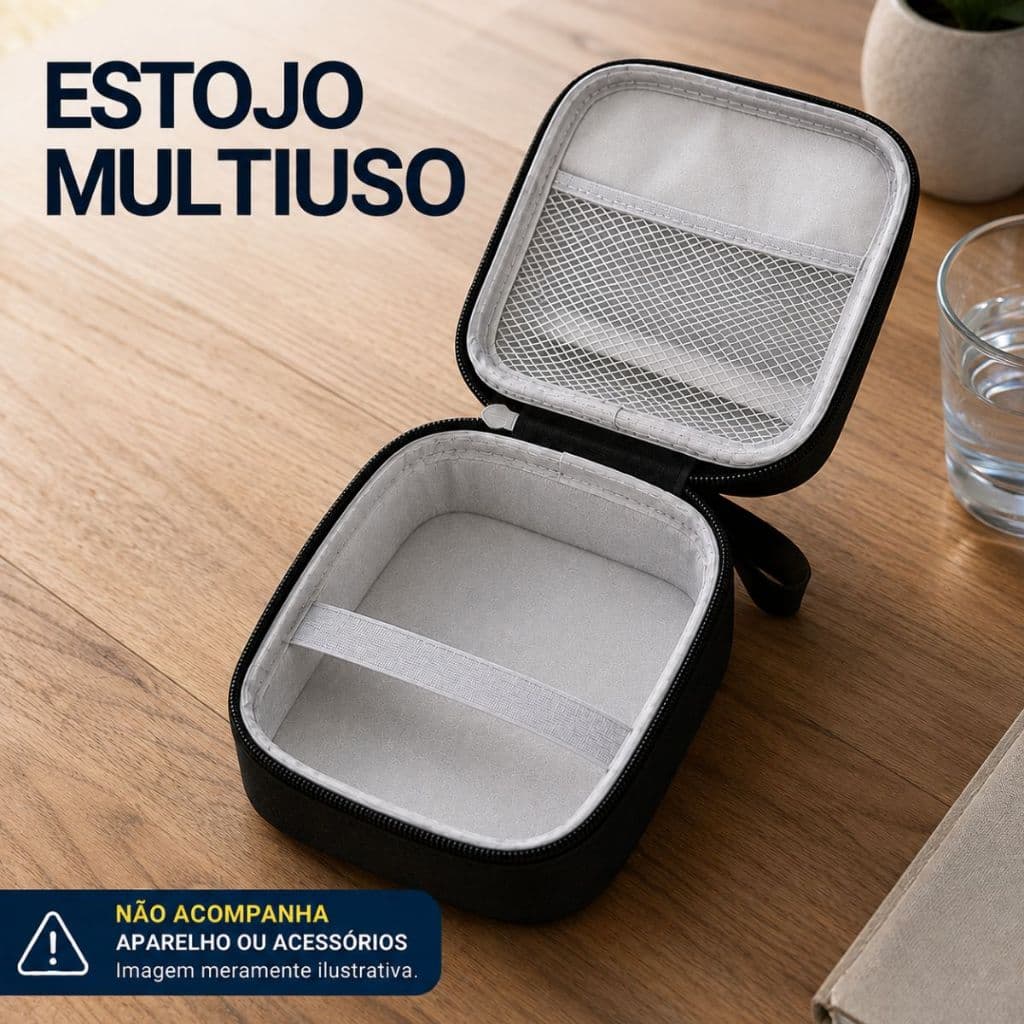 Estojo Rígido Para Medidor De Pressão De Braço Transporte Organizado Proteção Contra Impactos Poeira E Umidade
