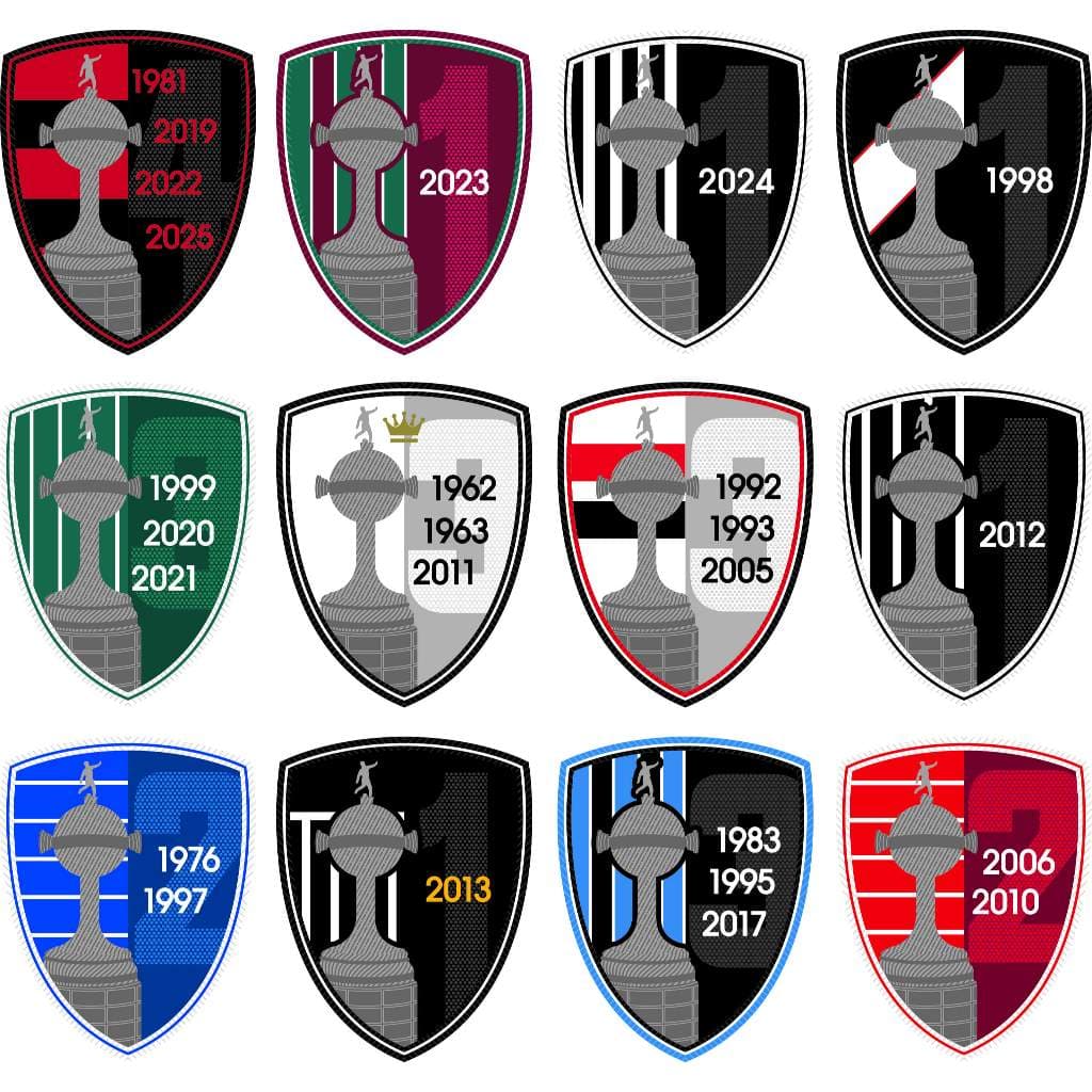 Patch libertadores termoclante em DTF para personalizar seu manto