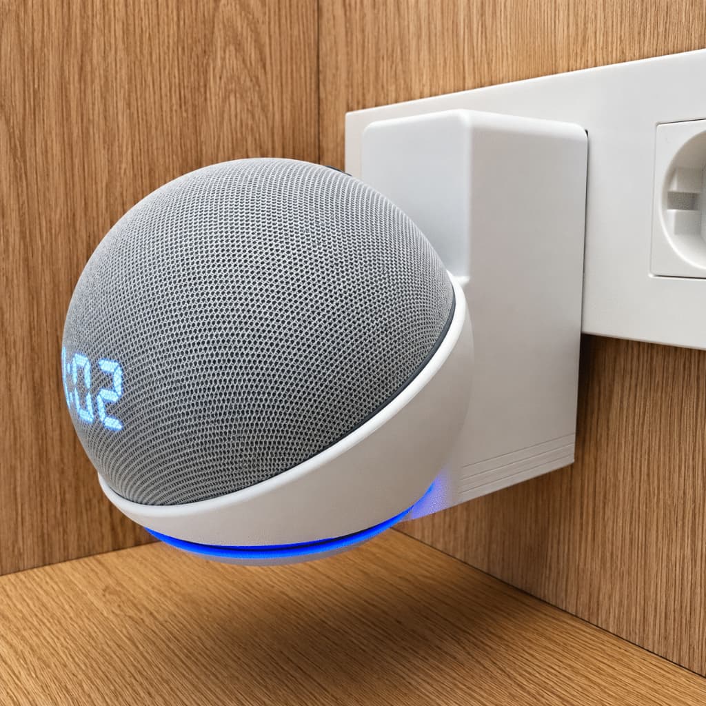 Suporte de Tomada para Alexa Echo Dot 4ª e 5ª Geração