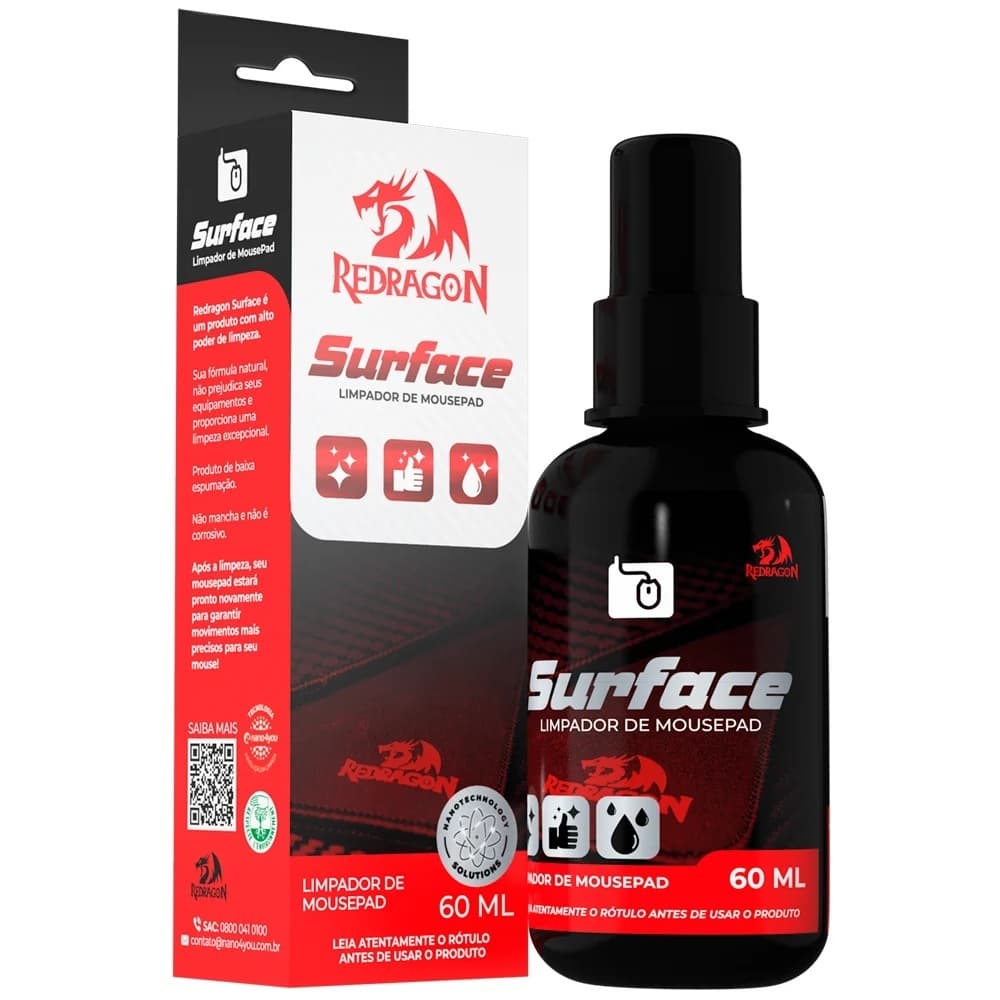 Limpa Teclado Gamer Redragon Keymate Solução Nano 60ml