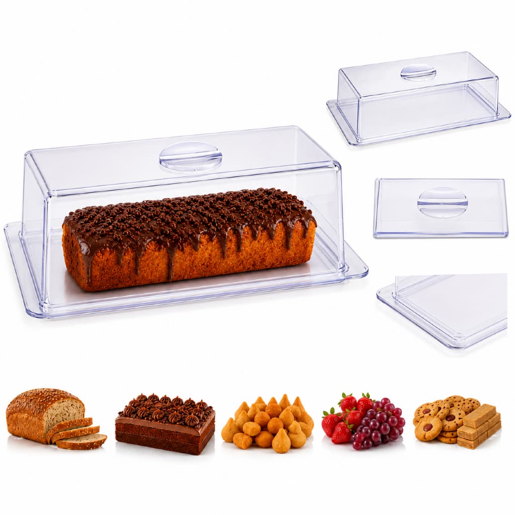 Porta Doces, Pães e Bolos Salgados Cristal
