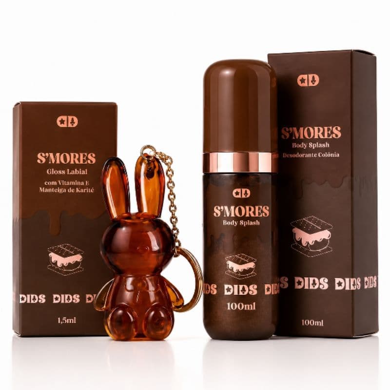Kit S'mores Body Splash 100ml + Coelhinho Dids Emilly Vick & Katlen Dos Rosa