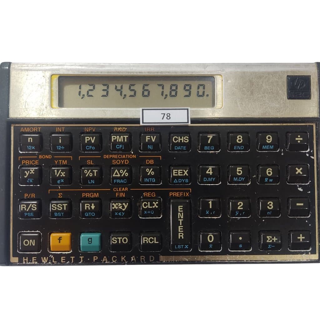Calculadora Financeira Hp 12c Gold Original Envio Imediato Modelo 78 - USADO