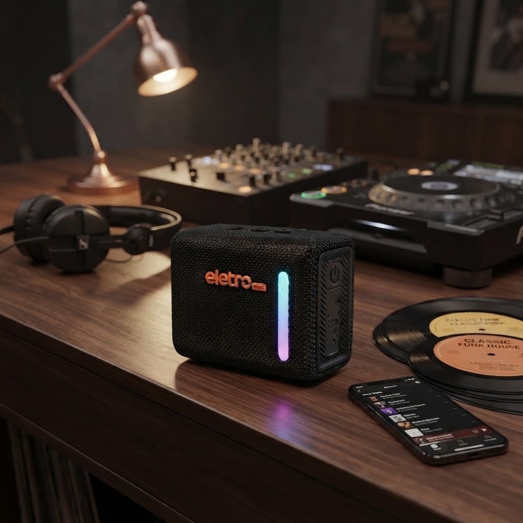 Caixa de Som Bluetooth 30W LED À Prova D’Água com Alça: potência, estilo e diversão para levar sua música a qualquer
