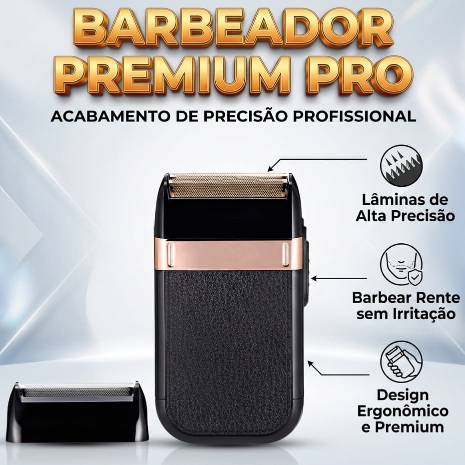 Barbeador Shaver Profissional Acabamento Precisão Barba Pele Premium Lukton