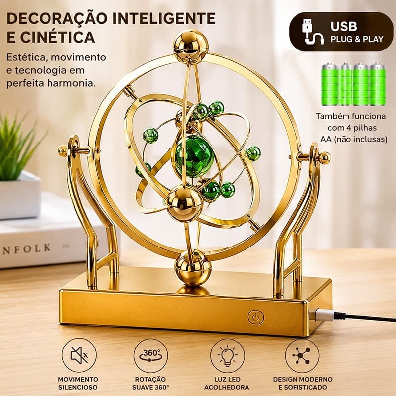 Pêndulo de Newton Enfeite Decoração p/ Sala Escritório Balance Balls