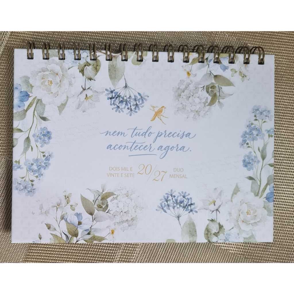 Agenda Planner Duo Planner Mensal E Planner Semanal 2027 - Floral