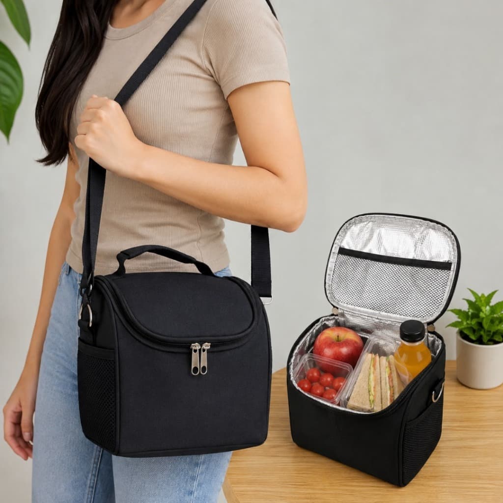 Lancheira Térmica Bolsa Padrão Masculina Feminina Fitness Marmita Academia
