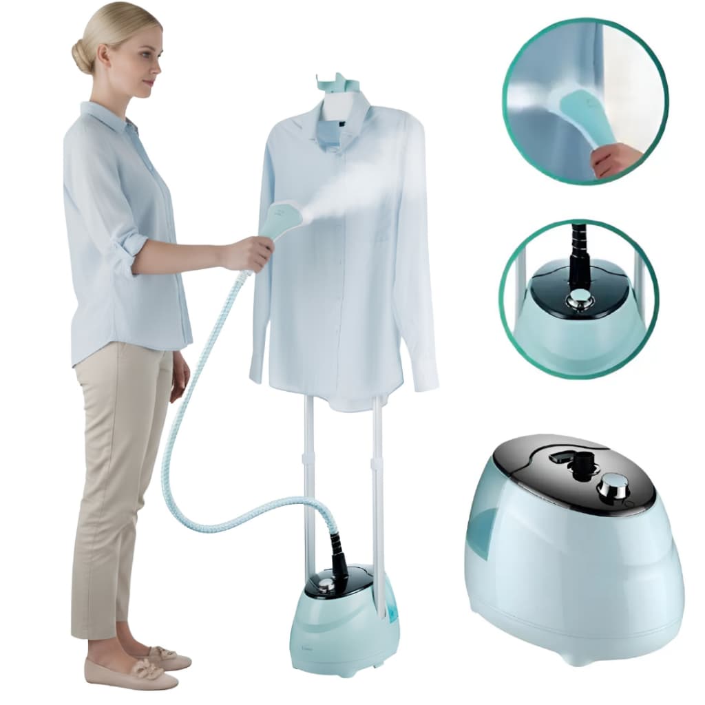 Passadeira a Vapor Vertical Onistek 1300W 10 Níveis 1,8L Altura Ajustável com Cabide 110/220V Roupas