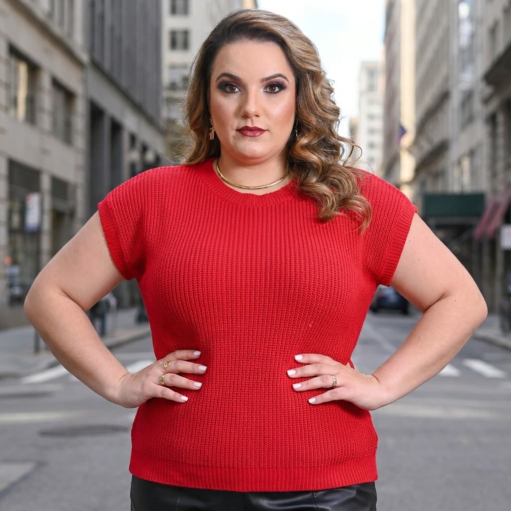 Blusa Tricô Feminina Plus Size Manga Japonesa Confortável Macia Moda Inverno Veste 44 ao 46