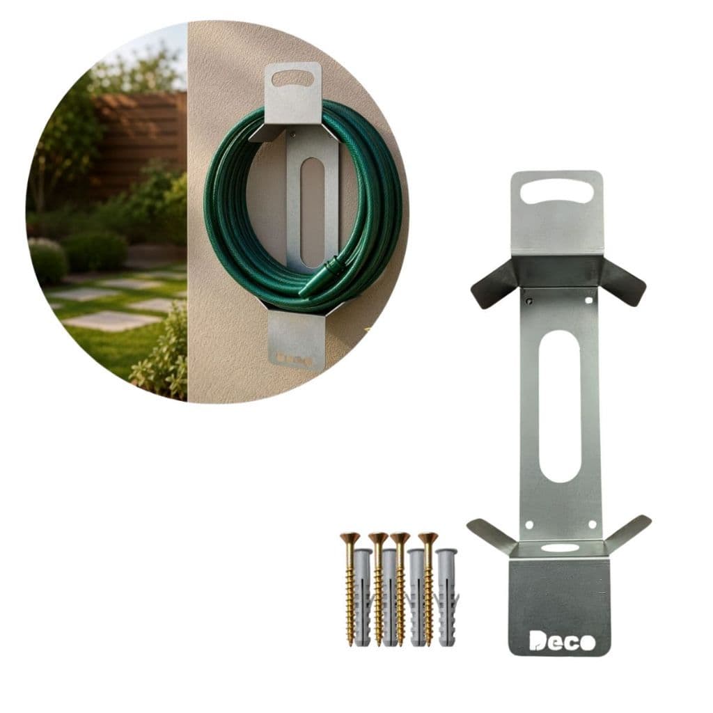 Suporte De Mangueira Jardim Universal Profissional 250mm Cinza