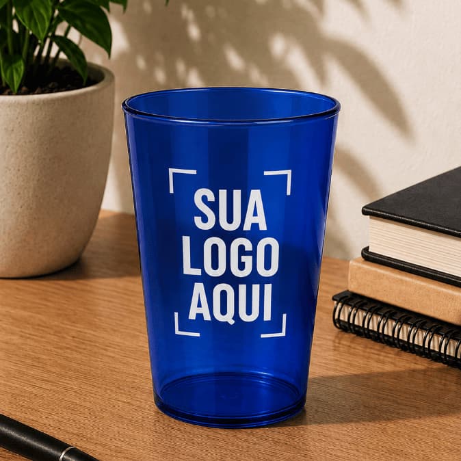60 Copos Usual drink acrílico caldereta Personalizado 1 cor