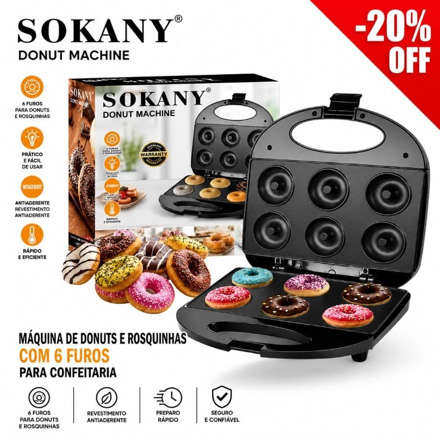 Máquina de Donuts Rosquinhas Confeitaria Culinária 110v--8132