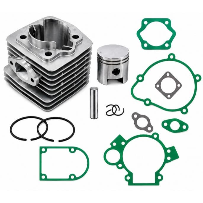 Kit Cilindro Pistão Biela Alta + Jogo de Juntas Completo Da Bicicleta Motorizada Moskito 80cc