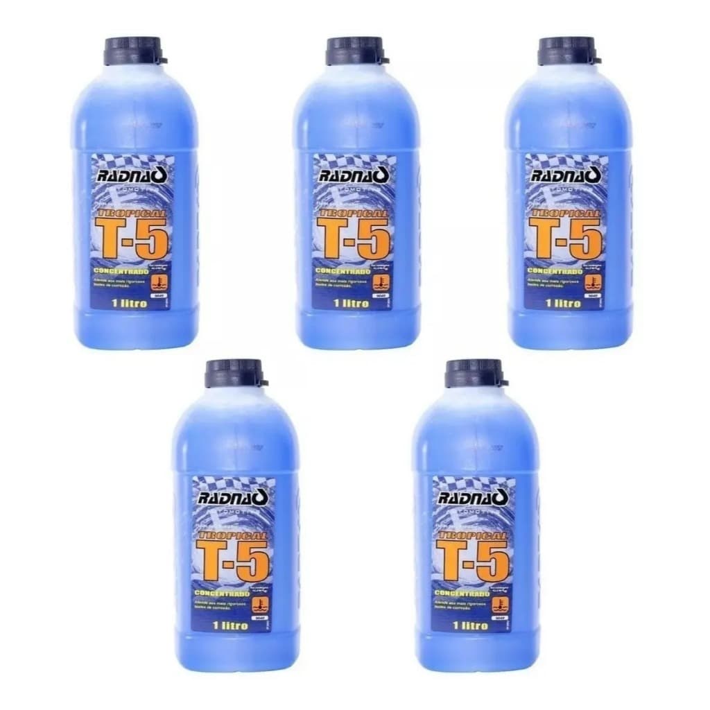 5 Aditivos Radiador Azul Radnaq T5 Concentrado 1 Litro