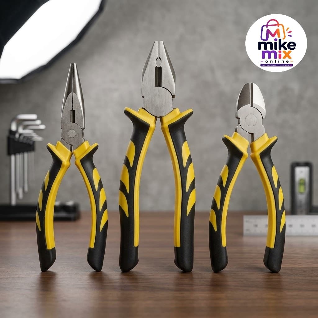 Kit Jogo de Alicates Profissional 3 Peças Alicate Universal Corte e Bico 6 8 Polegadas Ferramentas para Manutenção