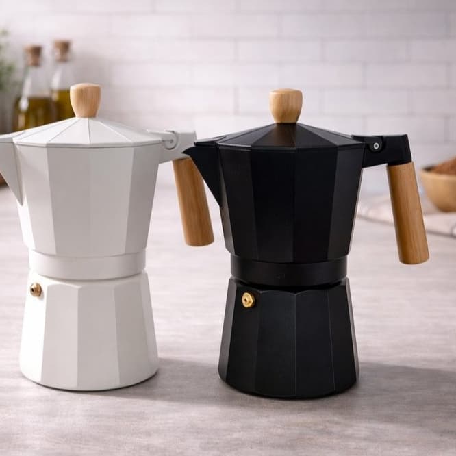 Cafeteira Italiana 6 Xícaras 300ml Alumínio Cafeteira Moka Milão Sortida